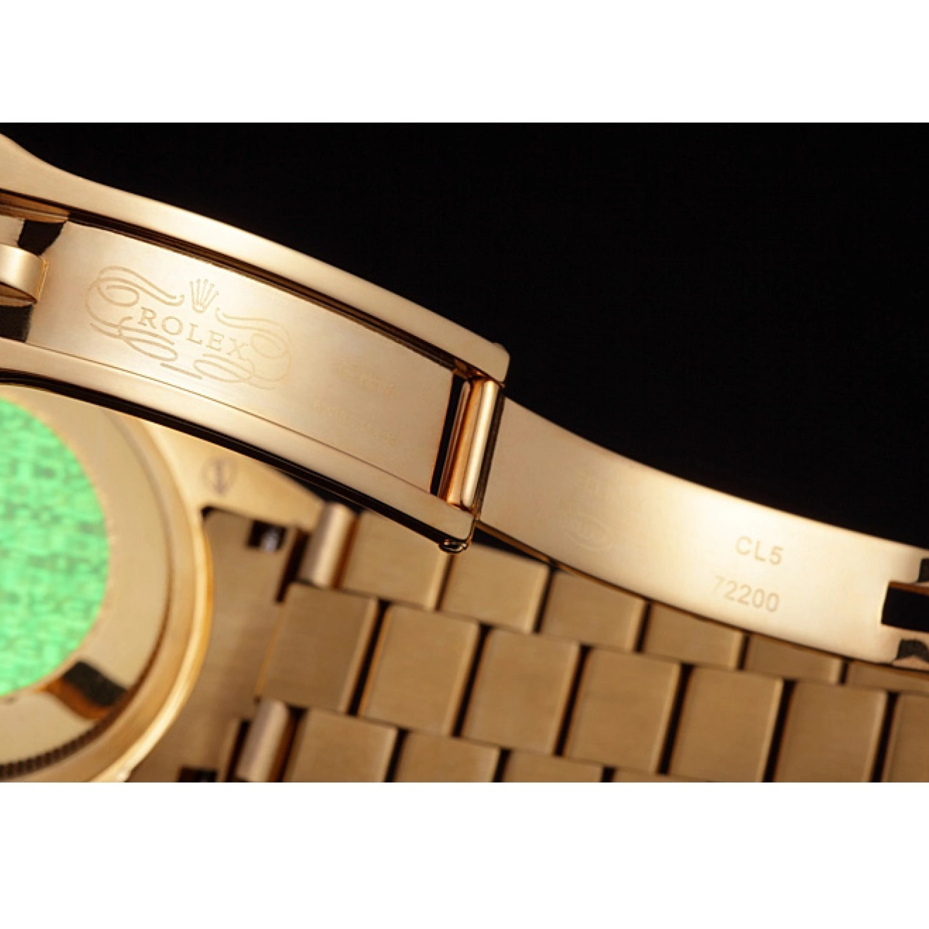 Aaa replica watch Swiss Yellow 621614 Rolex Gold-srl184 Day-Date Diamonds 0722